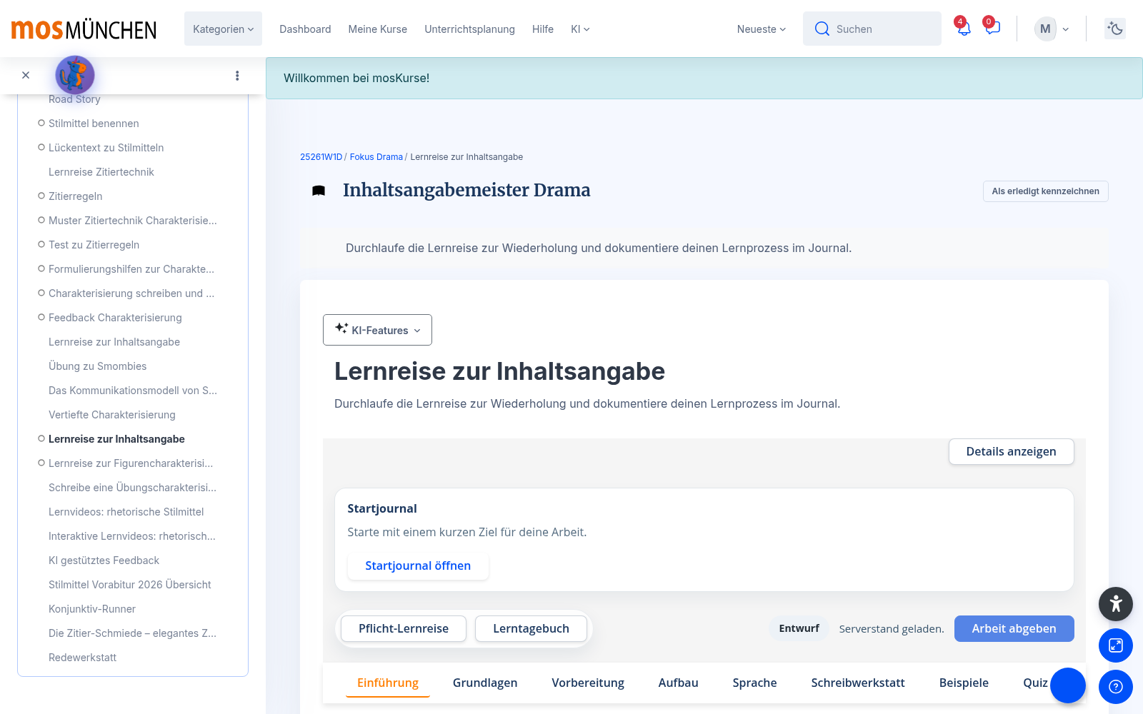 Lernreise Inhaltsangabe: Vom Dramentext zur präzisen Zusammenfassung