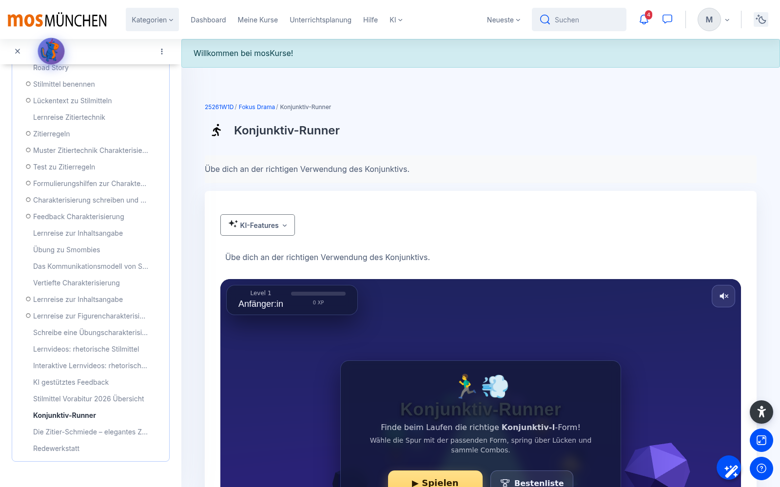 Konjunktiv-Runner: Grammatik üben im 3D-Lauf